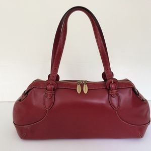 COLE HAAN - Red Leather Satchel